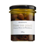 Schwarze Oliven mit Pinienkernen, Italien