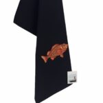 Geschirrtuch schwarz, Rotbarsch