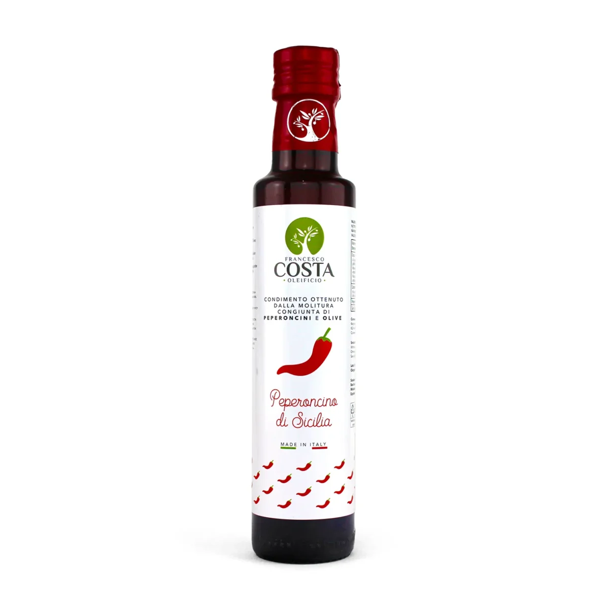 Olivenöl mit Peperoncino, Costa Sizilien – Bild 1