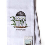 Wiesbadener Geschirrtuch weiß