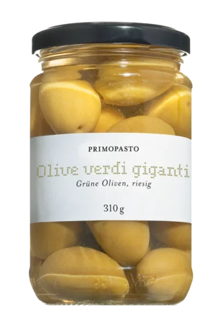 Grüne Riesenoliven Primopasto 300 g